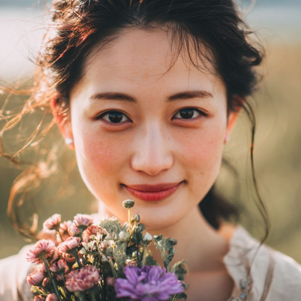 ペットとパートナーを両立を考える女性の画像