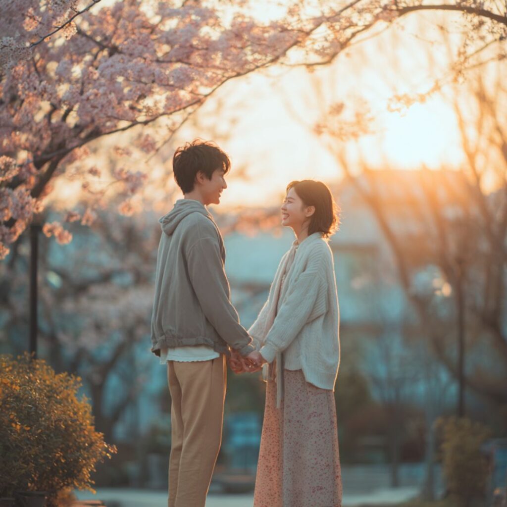 婚活を成功した男女の画像