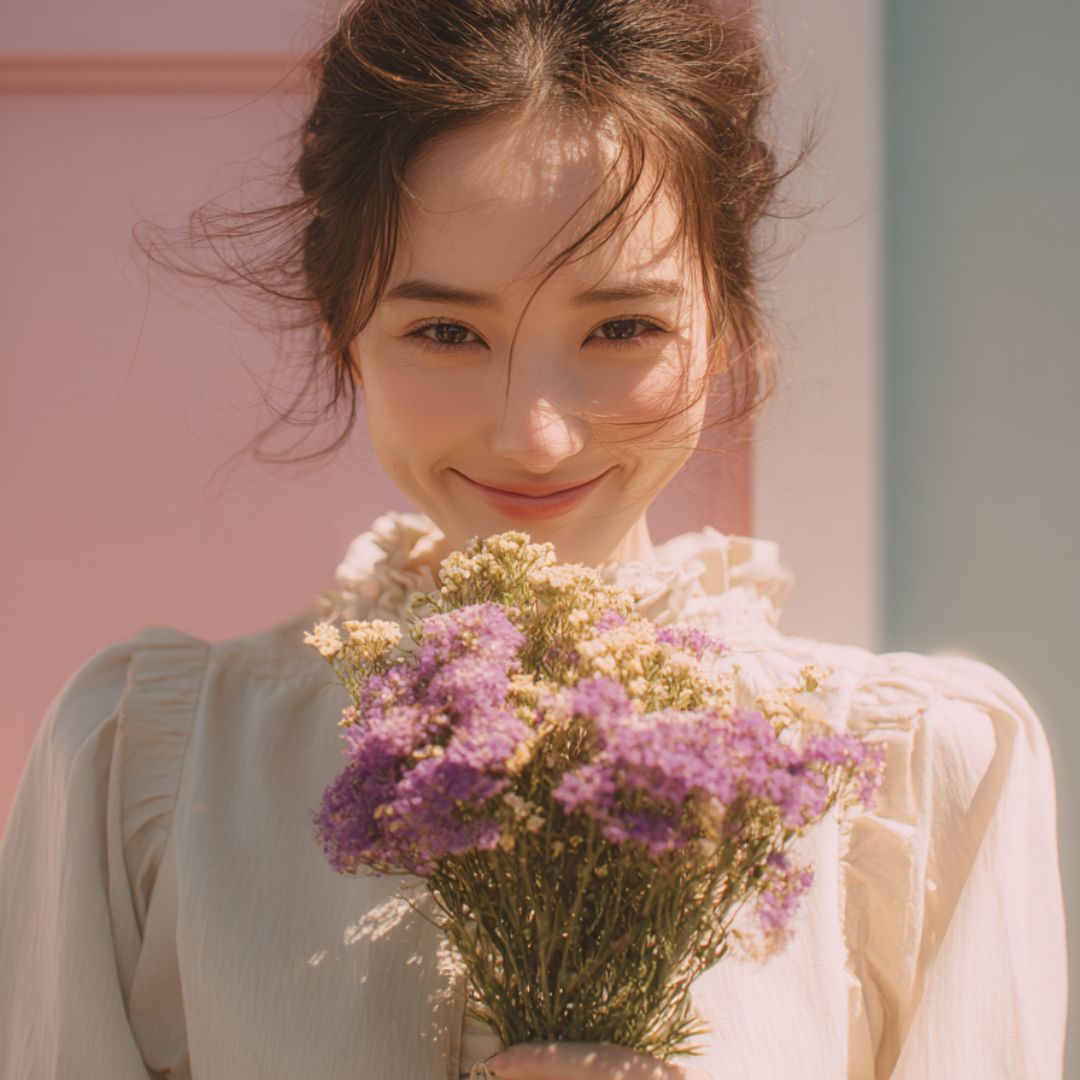 恋愛の成功と幸福度を最大化できた女性の画像